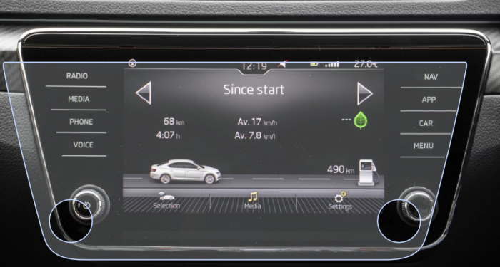 Folie de Protectie pentru Display Navigatie 9.2 inch Skoda Superb 2017+ - HD-Premium  [1]