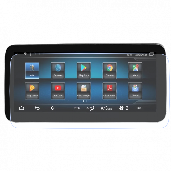 Folie de Protectie pentru Display Navigatie Aftermarket Mercedes-Benz C-Class W204 - HD-Premium  [1]