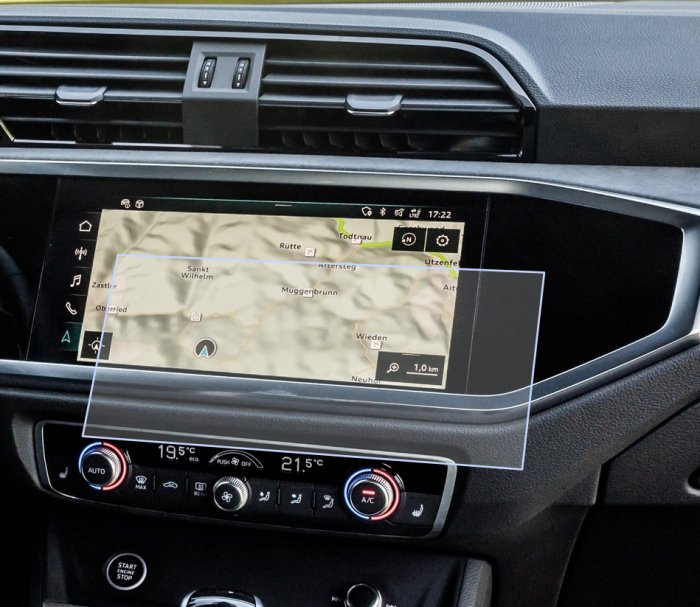 Folie de Protectie pentru Display Navigatie Audi Q3 2019 - HD-Premium  [1]