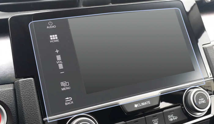 Folie de Protectie pentru Display Navigatie Honda Civic 2018+ - HD-Premium  [1]