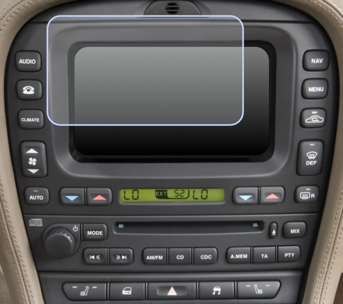 Folie de Protectie pentru Display Navigatie Jaguar X-Type 2008+ - HD-Premium  [1]