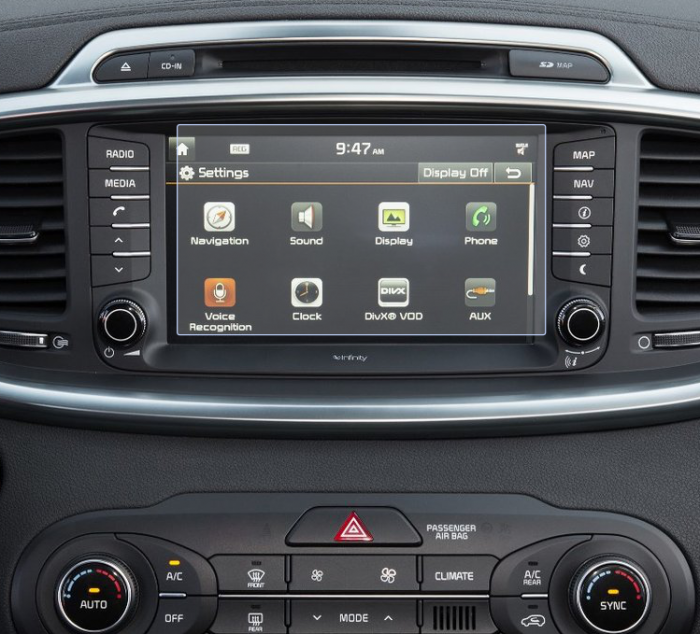Folie de Protectie pentru Display Navigatie Kia Sorento 2018+ - HD-Premium  [1]