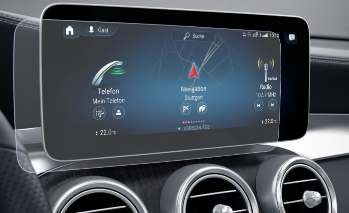 Folie de Protectie pentru Display Navigatie Mercedes-Benz GLC W205 2019+ - HD-Premium  [1]