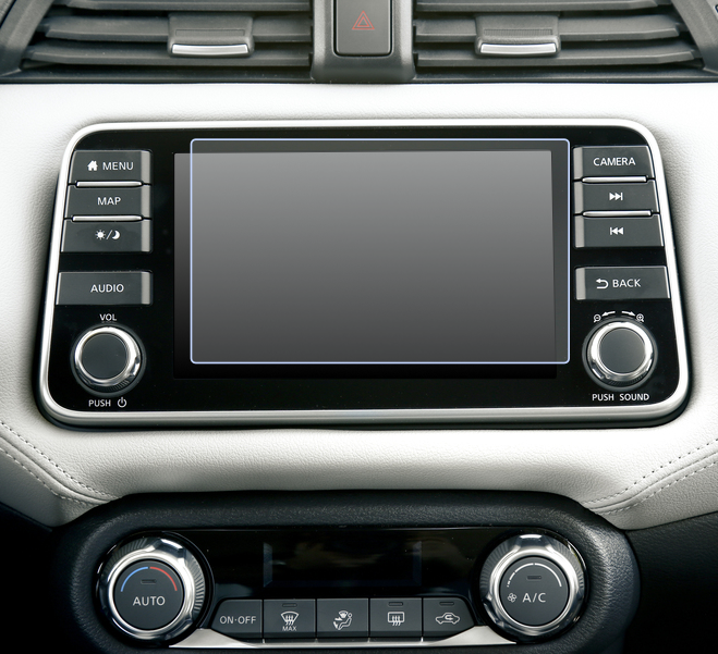 Folie de Protectie pentru Display Navigatie Nissan Micra 2017+ - HD-Premium  [1]