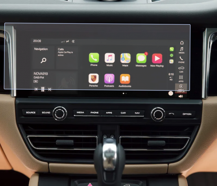 Folie de Protectie pentru Display Navigatie Porsche Macan 2019+ - HD-Premium  [1]