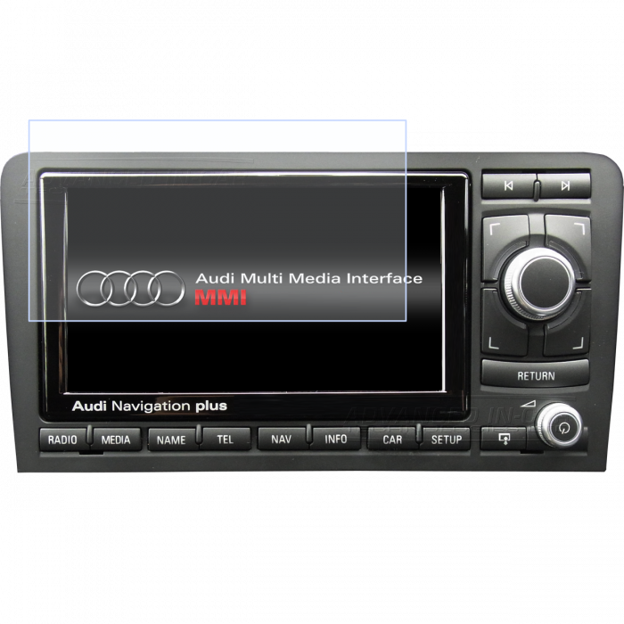 Folie de Protectie pentru Display Navigatie RNS-E 8P Audi A3 2009 - HD-Premium  [1]