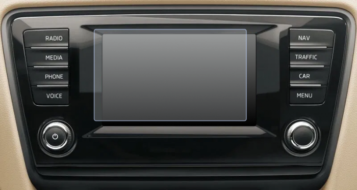 Folie de Protectie pentru Display Navigatie Skoda Octavia 2013+ - HD-Premium  [1]