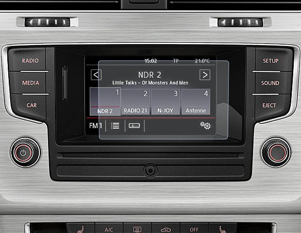 Folie de Protectie pentru Display Navigatie Volkswagen Golf 7 2012+ - HD-Premium  [1]