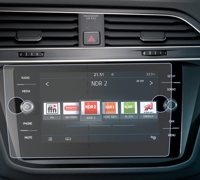 Folie de Protectie pentru Display Navigatie Volkswagen T-Rock 2018+ - HD-Premium  [1]