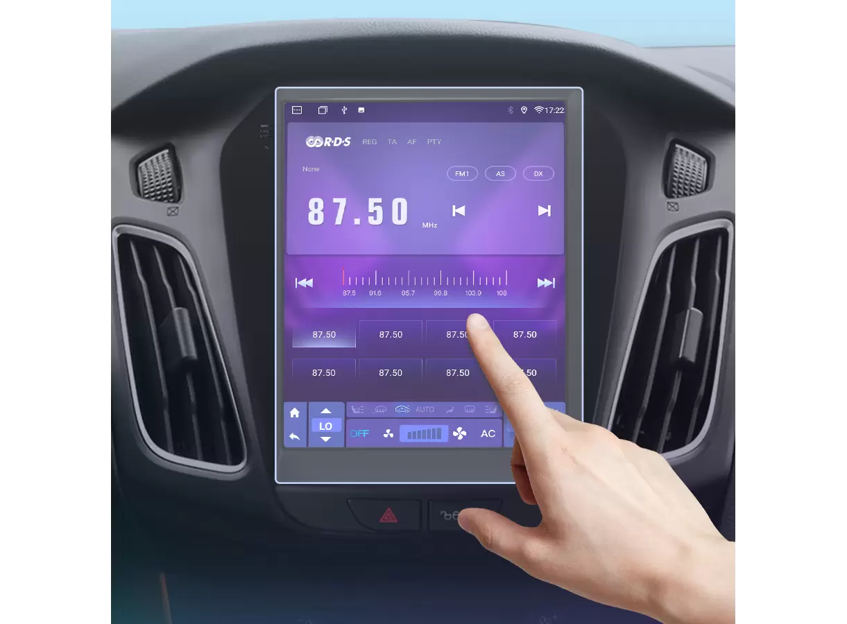 Folie de Protectie pentru Navigatie Android Ford Focus tip Tesla, Aftermarket [1]