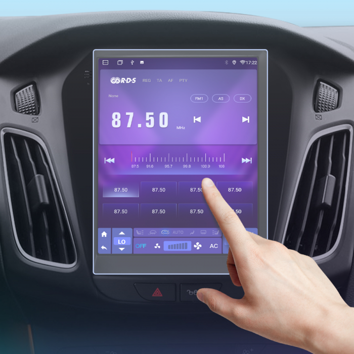 Folie de Protectie pentru Navigatie Android Ford Focus tip Tesla - HD-Premium  [1]