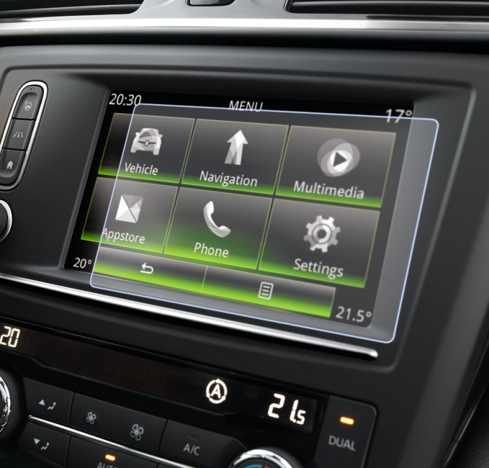Folie de Protectie pentru Navigatie Renault Kadjar 2016+ - HD-Premium  [1]