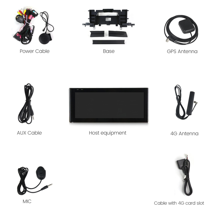 Navigatie Auto Audi A4 A5 B9  , 6GB RAM + 64GB ROM , Android 14 , Display QLED 10.2" Android Auto, Internet Wi-Fi si slot SIM 4G, Bluetooth, Carplay [2]