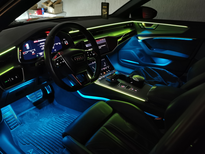 Kit Lumini Ambientale Dedicate Control Din Navigatie Audi A6 C8/ A7 C8 2018-2022 [7]