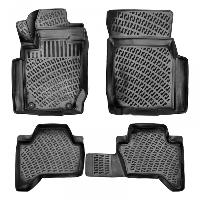 Set 4 Covorase Auto din Cauciuc pentru Mitsubishi L200 / Triton Blizzard (2015-2019 )/ (2019-) [2]