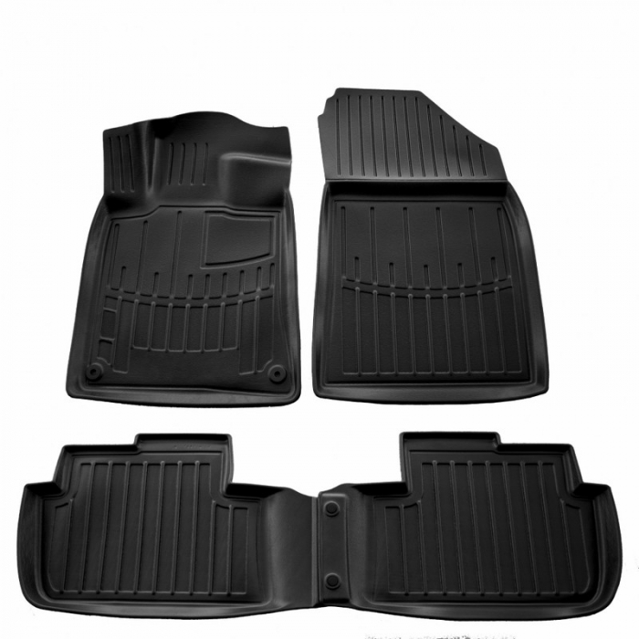 Set 4 Covorase Auto din Cauciuc pentru Peugeot 407 (2004-2011) Sedan [2]