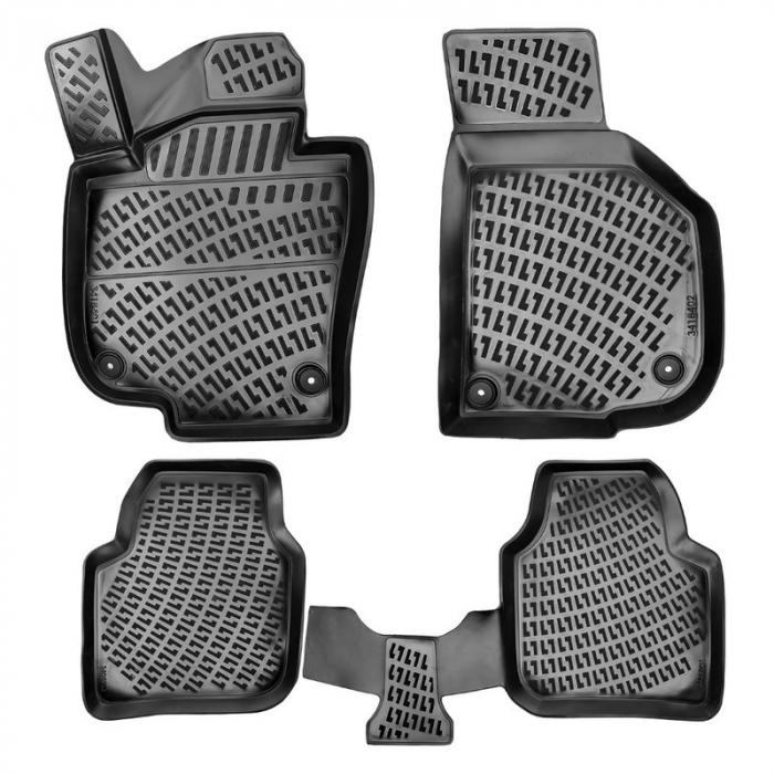 Set 4 Covorase Auto din Cauciuc pentru Skoda Superb III B8 (2015-) [2]
