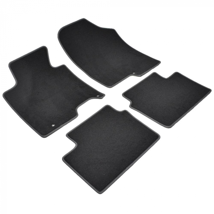 Set 4 Covorase Auto Textil pentru Kia Ceed II [Jd] (2012-2018) - Sisteme fixare inele metalice 15mm [4]