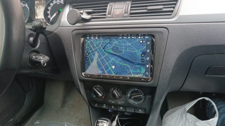 Navigatie Auto Android 8GB RAM , Carplay ,Android Auto VW Golf 5 6 Passat B6 B7 CC Tiguan Touran Polo Caddy Jetta T5 Eos Skoda Octavia Superb Seat Leon, Ecran 9 inch IPS, Slot sim 4G, [3]