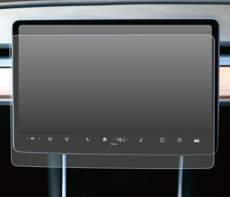Folii de Protectie Navigatii Auto - Folie de Protectie pentru Display Media Center 15.4 Tesla Model Y 2022+ - HD-Premium 