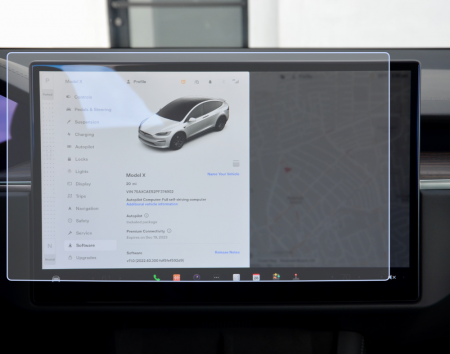 Folii de Protectie Navigatii Auto - Folie de Protectie pentru Display Media Center Tesla Model X 2023+ - HD-Premium 