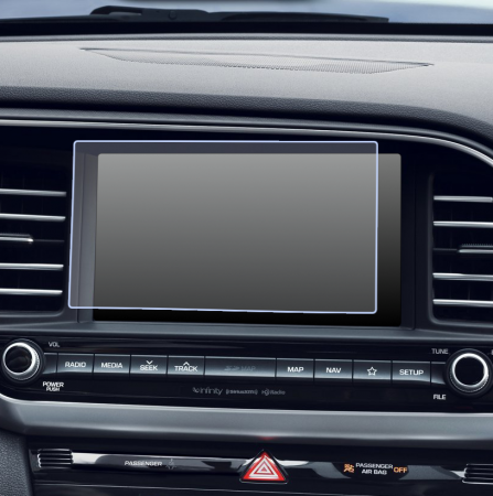 Folii de Protectie Navigatii Auto - Folie de Protectie pentru Display Navigatie 7.0 inch Hyundai Elantra 2020+ - HD-Premium 