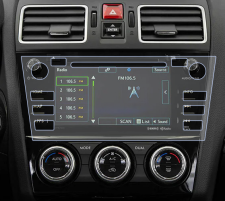 Folii de Protectie Navigatii Auto - Folie de Protectie pentru Display Navigatie 7 inch Subaru Forester 2017+ - HD-Premium 