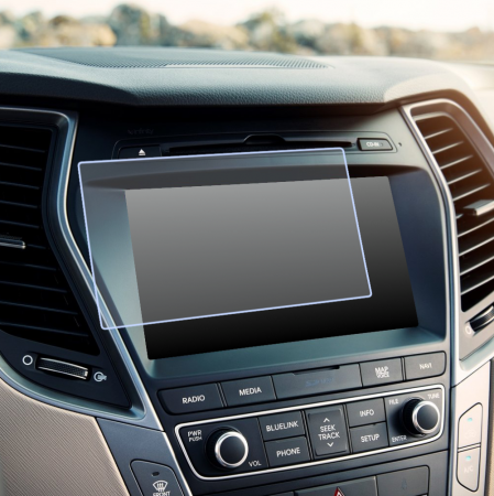 Folii de Protectie Navigatii Auto - Folie de Protectie pentru Display Navigatie 8.0 inch Hyundai Santa Fe 2017+ - HD-Premium 