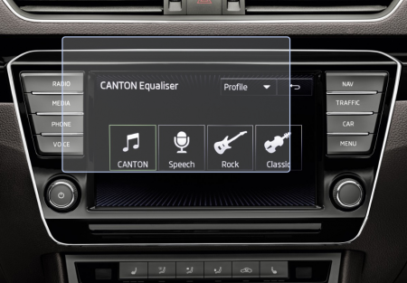 Folii de Protectie Navigatii Auto - Folie de Protectie pentru Display Navigatie 8 inch Skoda Superb 4 2017+ - HD-Premium 