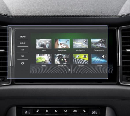 Folii de Protectie Navigatii Auto - Folie de Protectie pentru Display Navigatie 9.2 inch Skoda Kodiaq 2018+ - HD-Premium 