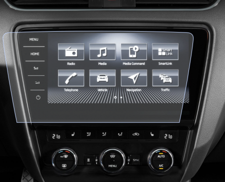 Folii de Protectie Navigatii Auto - Folie de Protectie pentru Display Navigatie 9.2 inch Skoda Octavia 2017+ - HD-Premium 