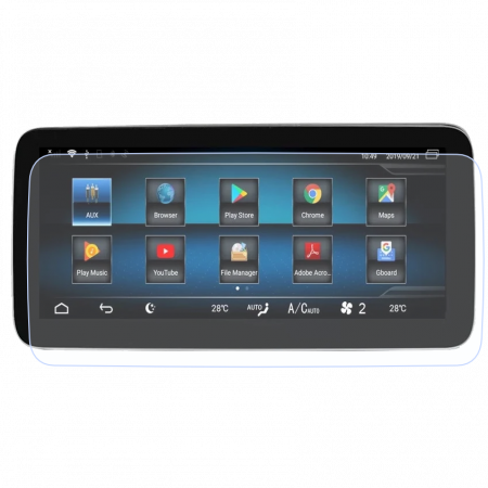 Pentru Navigatii Auto Originale - Folie de Protectie pentru Display Navigatie Aftermarket Mercedes-Benz C-Class W204 - HD-Premium 
