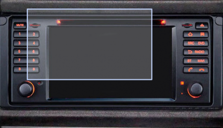 Folii de Protectie Navigatii Auto - Folie de Protectie pentru Display Navigatie BMW X5 E39 2002 - HD-Premium 