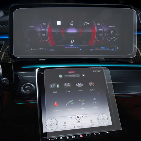 Folii de Protectie Navigatii Auto - Folie de Protectie pentru Display Navigatie/Ceasuri/Tableta spate Mercedes-Benz S350 2021+ - HD-Premium