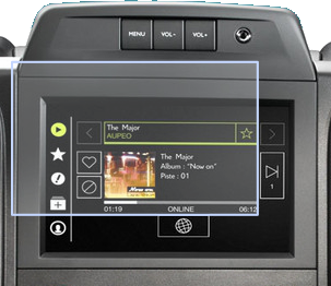 Folii de Protectie Navigatii Auto - Folie de Protectie pentru Display Navigatie Citroen Berlingo 2015 - HD-Premium 