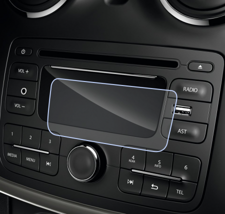 Folii de Protectie Navigatii Auto - Folie de Protectie pentru Display Navigatie Dacia Logan 2014 - HD-Premium 
