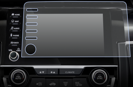 Pentru Navigatii Auto Originale - Folie de Protectie pentru Display Navigatie Honda Civic 2019+ - HD-Premium 