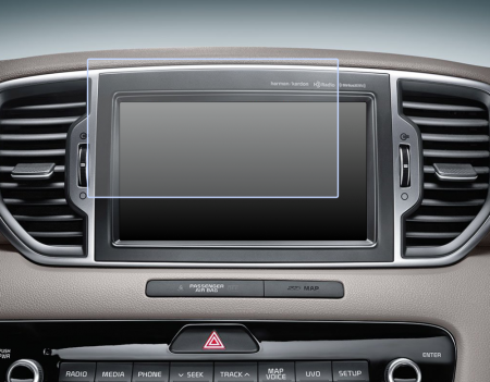 Folii de Protectie Navigatii Auto - Folie de Protectie pentru Display Navigatie Kia Sportage 2017+ - HD-Premium 