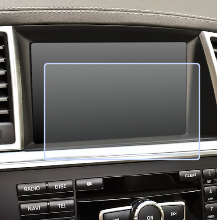 Folii de Protectie Navigatii Auto - Folie de Protectie pentru Display Navigatie Mercedes-Benz ML350 2013+ - HD-Premium 