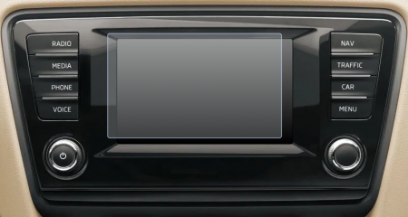 Folii de Protectie Navigatii Auto - Folie de Protectie pentru Display Navigatie Skoda Octavia 2013+ - HD-Premium 