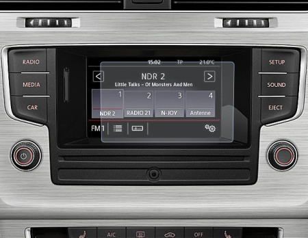 Folii de Protectie Navigatii Auto - Folie de Protectie pentru Display Navigatie Volkswagen Golf 7 2012+ - HD-Premium 