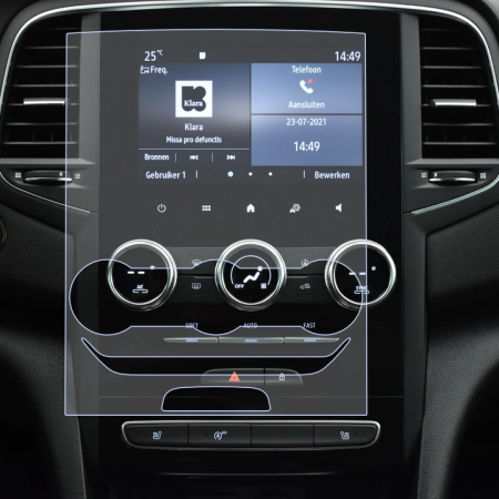 Pentru Navigatii Auto Originale - Folie de Protectie pentru Navigatie 7 inch Renault Megane 4 2021+ - HD-Premium 