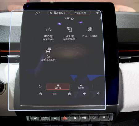 Pentru Navigatii Auto Originale - Folie de Protectie pentru Navigatie 9.3 inch Renault Captur 2020+ - HD-Premium 