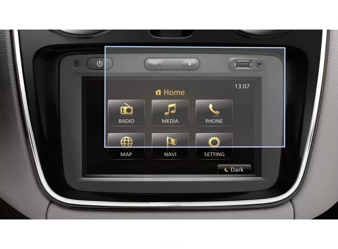 Folii de Protectie Navigatii Auto - Folie de protectie pentru Navigatie Dacia Spring 2021+