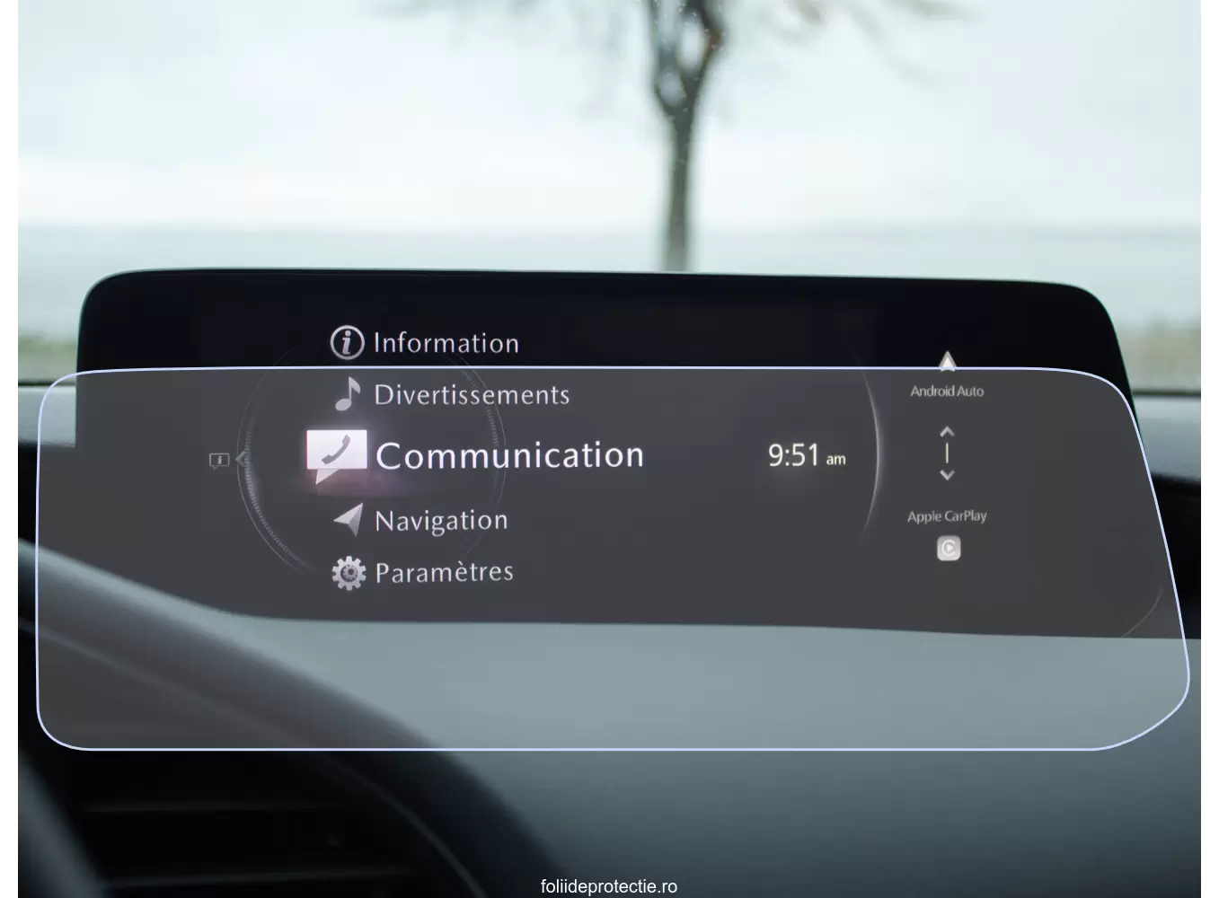 Pentru Navigatii Auto Originale - Folie de protectie pentru Navigatie Mazda CX30 2024+