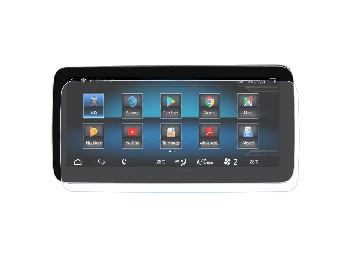 Pentru Navigatii Auto Aftermarket - Folie de Protectie pentru Navigatie Mercedes-Benz C-Class W204, AftermarketFolie de Protectie pentru Navigatie Aftermarket , compatibila cu Mercedes-Benz