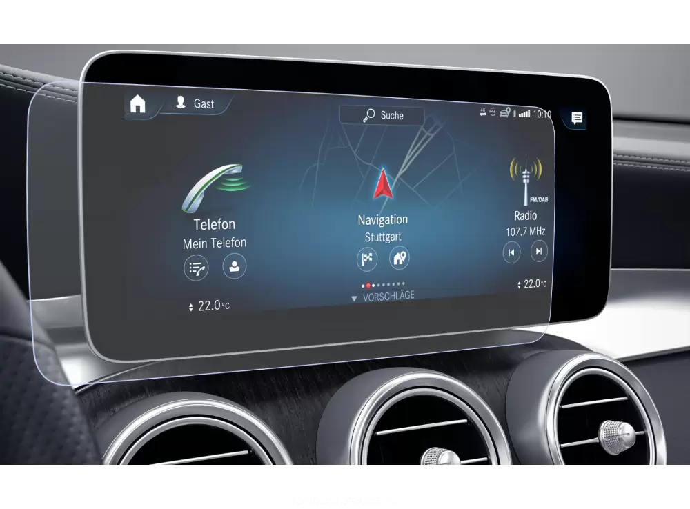 Pentru Navigatii Auto Originale - Folie de protectie pentru Navigatie Mercedes-Benz GLC 2019+
