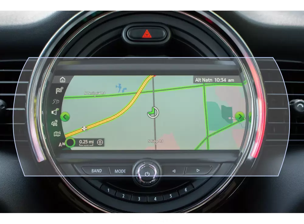 Folii de Protectie Navigatii Auto - Folie de protectie pentru Navigatie Mini John Cooper Works 2018+