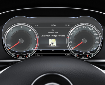 Pentru Navigatii Auto Originale - Folie de protectie Virtual Cockpit Volkswagen Passat B8 2015+ - HD-Premium 