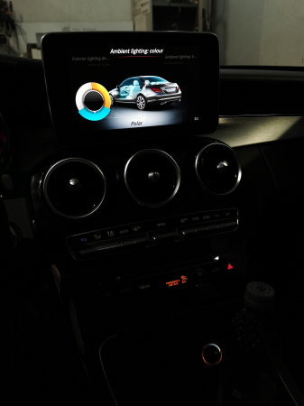 Set lumini ambientale dedicat control din navigatie Mercedes-Benz C-class / GLC W205 X253 [3]
